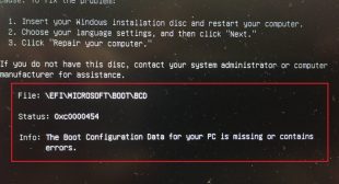 How to Fix Boot Configuration Data Error Code 0xc0000454 on Windows 10?