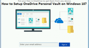 How to Setup OneDrive Personal Vault on Windows 10?
