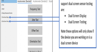 How to Test the Dual Screen Device Using SensorExplorer 2.0