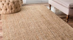 Habereindia – Indian Braided Jute Rug Hand Woven Natural Jute