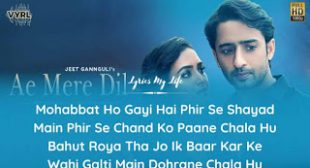 Ae Mere Dil Song Lyrics.❣️