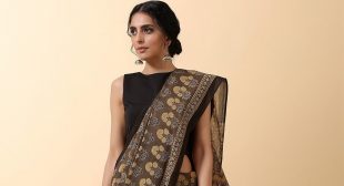 Buy Cotton MullMul Ajrakh Print Saree | Floral Buta Print Saree | Festival Saree | Bhailionline