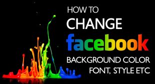 How to Customize Facebook Background Color?
