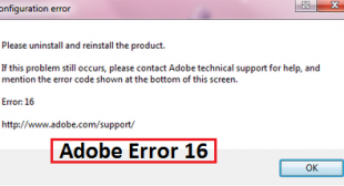 How to Fix Adobe Error Code 16 on Windows 10 – Office Setup