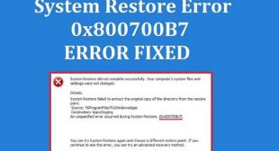 How to Fix 0x800700b7 Error Code in Windows 10?