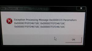 How to Solve Exception Processing Message 0xc0000135