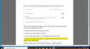 How to Fix Google Chrome Not Saving Passwords on Windows 10