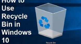 How to Use Recycle Bin in Windows 10