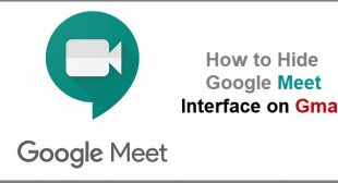 How to Hide Google Meet Interface on Gmail