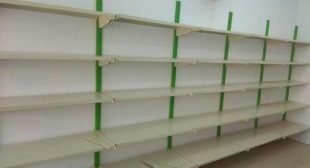 Different variety of store display shelving for retail