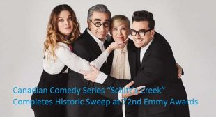 Canadian Comedy Series “Schitt’s Creek” Completes Historic Sweep at 72nd Emmy Awards